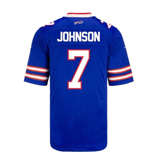 Buffalo  Bills #7 Taron Johnson Game Jersey - Royal Football Jerseys