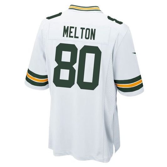 Green Bay PackersPackers #80 Bo Melton White Game Stitched American Football Jerseys