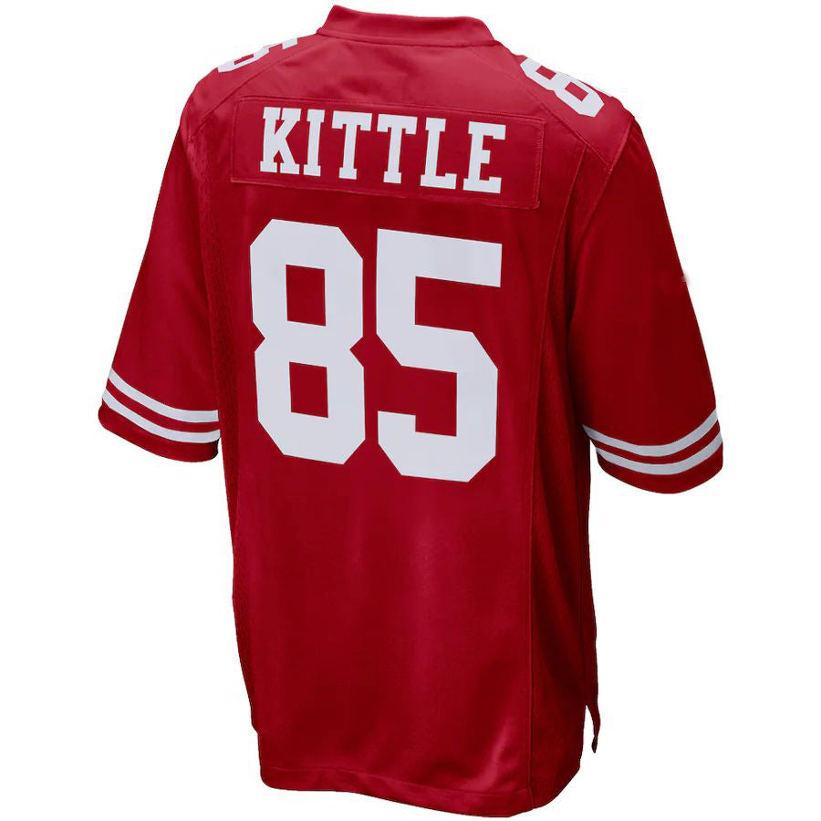 Football Jerseys  San Francisco 49ers George Kittle  Jersey Red Stitched Name And Number 85