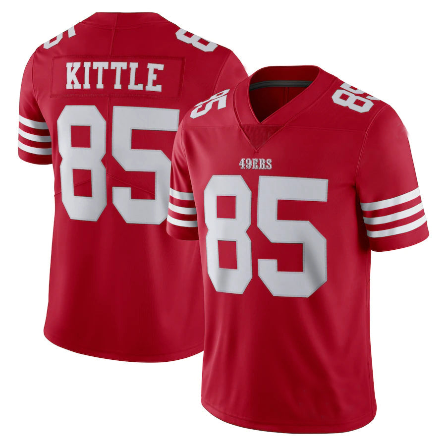 San Francisco 49ers #85 George Kittle New Red Stitched American Football Jerseys 2022