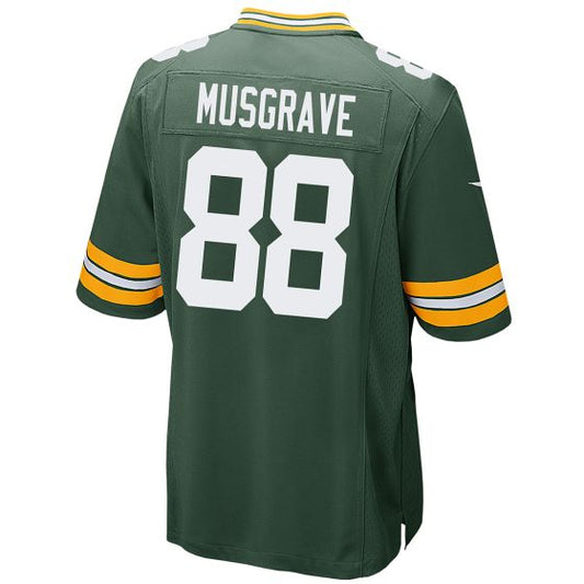 Green Bay PackersPackers #88 Luke Musgrave Game Stitched American Football Jerseys