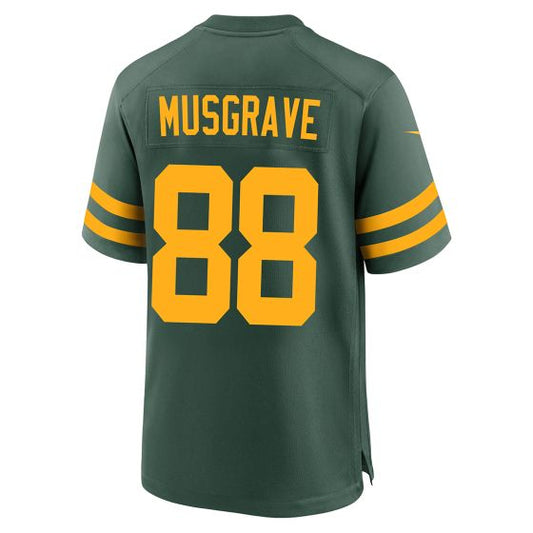 Green Bay PackersPackers #88 Luke Musgrave 50s Green Classic Game Stitched American Football Jerseys