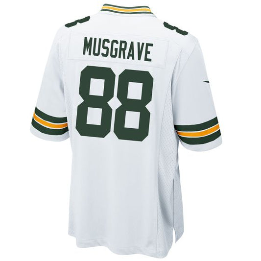 Green Bay PackersPackers #88 Luke Musgrave White Game Stitched American Football Jerseys