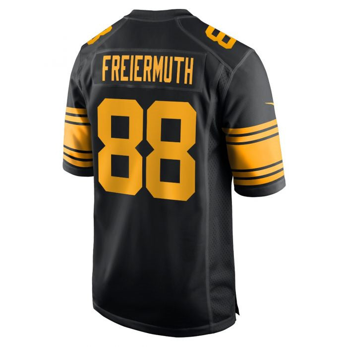 Pittsburgh Steelers #88 Pat Freiermuth Replica Color Rush Black Stitched American Football Jerseys