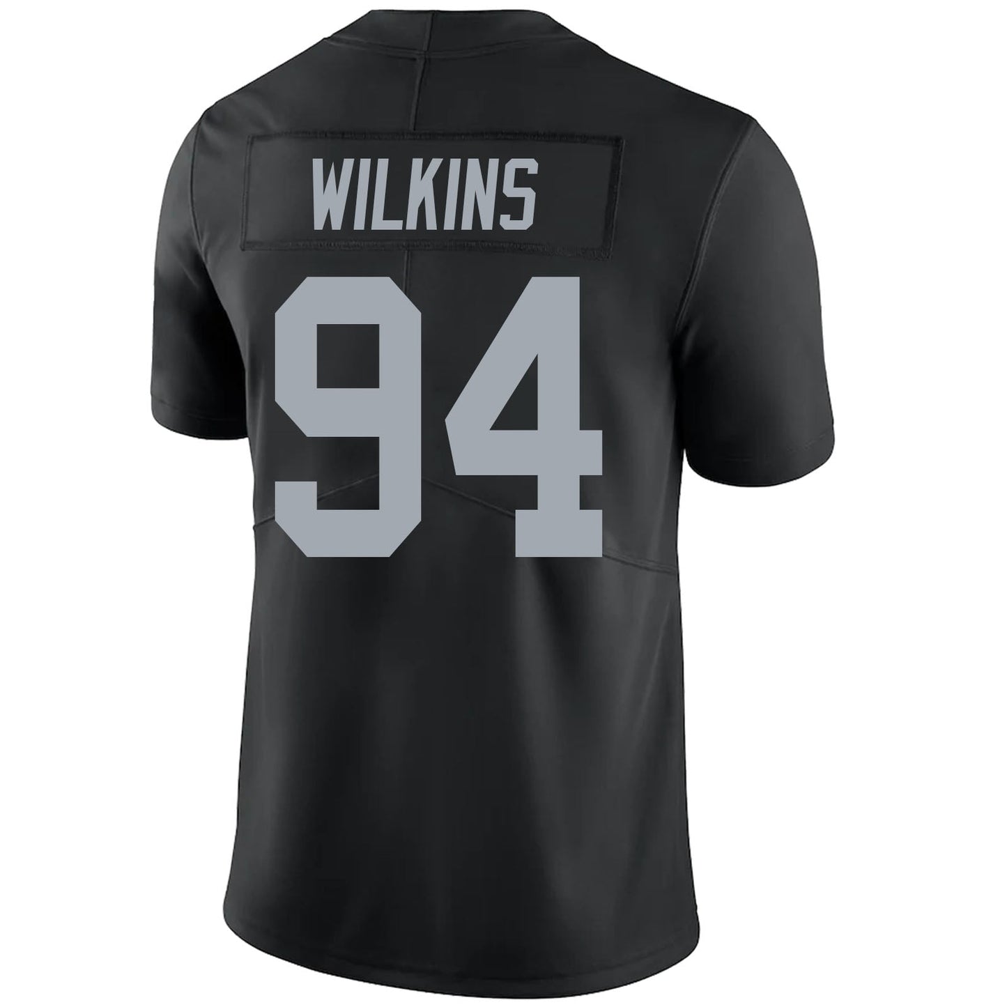 L.Raiders #94 Christian Wilkins Black Retired Team Player Jersey Stitched American Football Jerseys