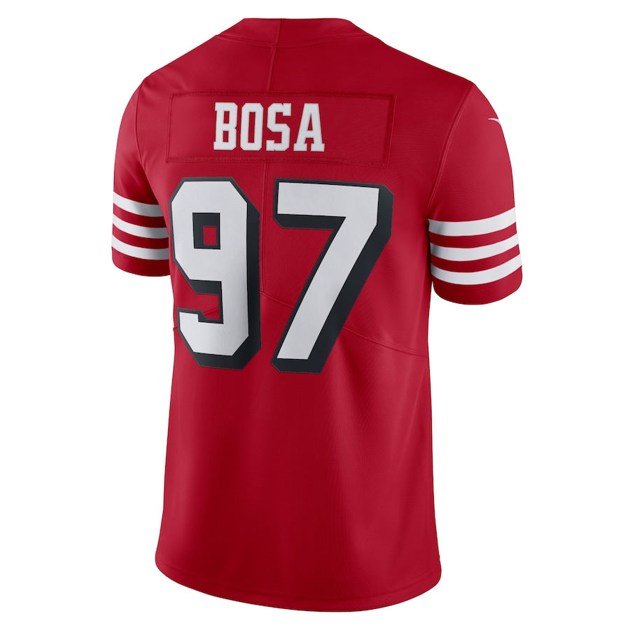 San Francisco 49ers  #97 Nick Bosa New Red Black Stitched American Football Jerseys 2022