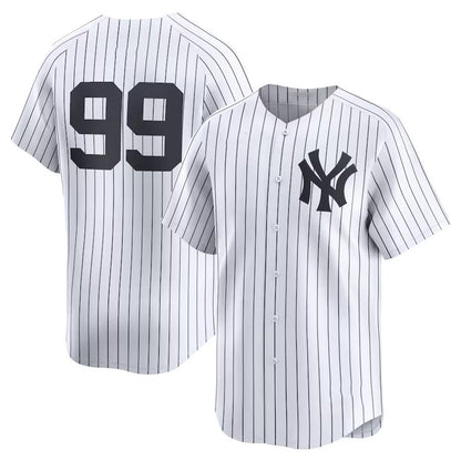 New York Yankees #99 Aaron Judge Home Limited Player Jersey - White Stitches Baseball Jerseys