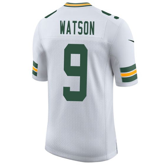 Green Bay PackersPackers #9 Christian Watson White Away Limited Stitched American Football Jerseys