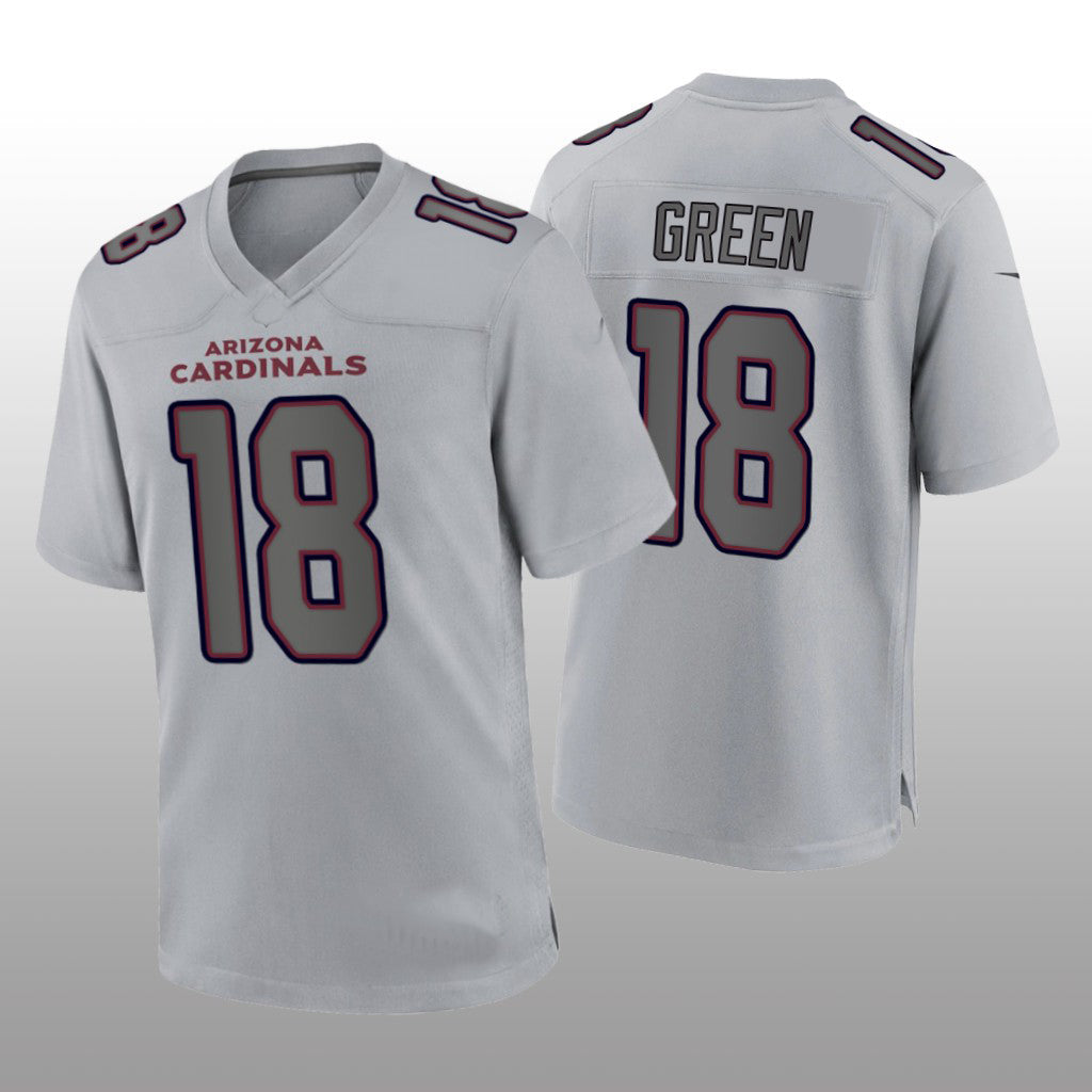 Arizona Cardinals #18 Arizona J. Green Gray Atmosphere Game Jersey Stitched American Jerseys Football Jerseys