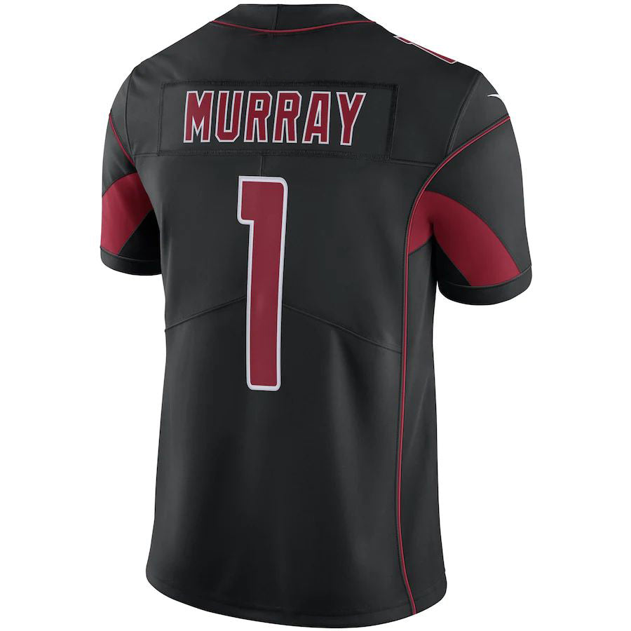 Arizona Cardinals #1 Kyler Murray Black Color Rush Vapor Limited Jersey Stitched American Football Jerseys