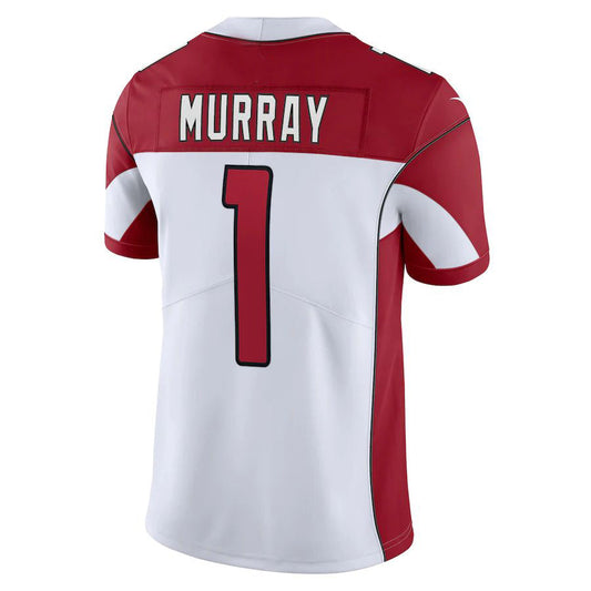 Arizona Cardinals #1 Kyler Murray White Vapor Limited Jersey Stitched American Football Jerseys