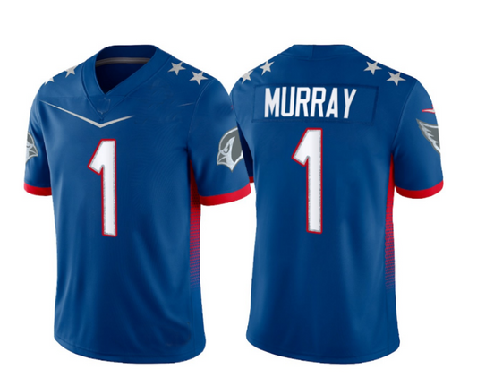 Arizona Cardinals #1 Kyler Murray Blue 2022 Pro Bowl Jersey Vapor Untouchable Stitched Limited Jersey American Football Jerseys