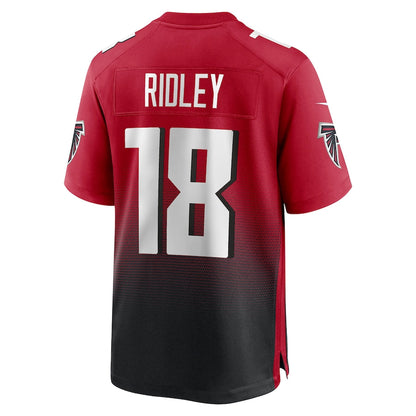 A.Falcons #18 Calvin Ridley  Red Game Jersey Stitched American Football Jerseys