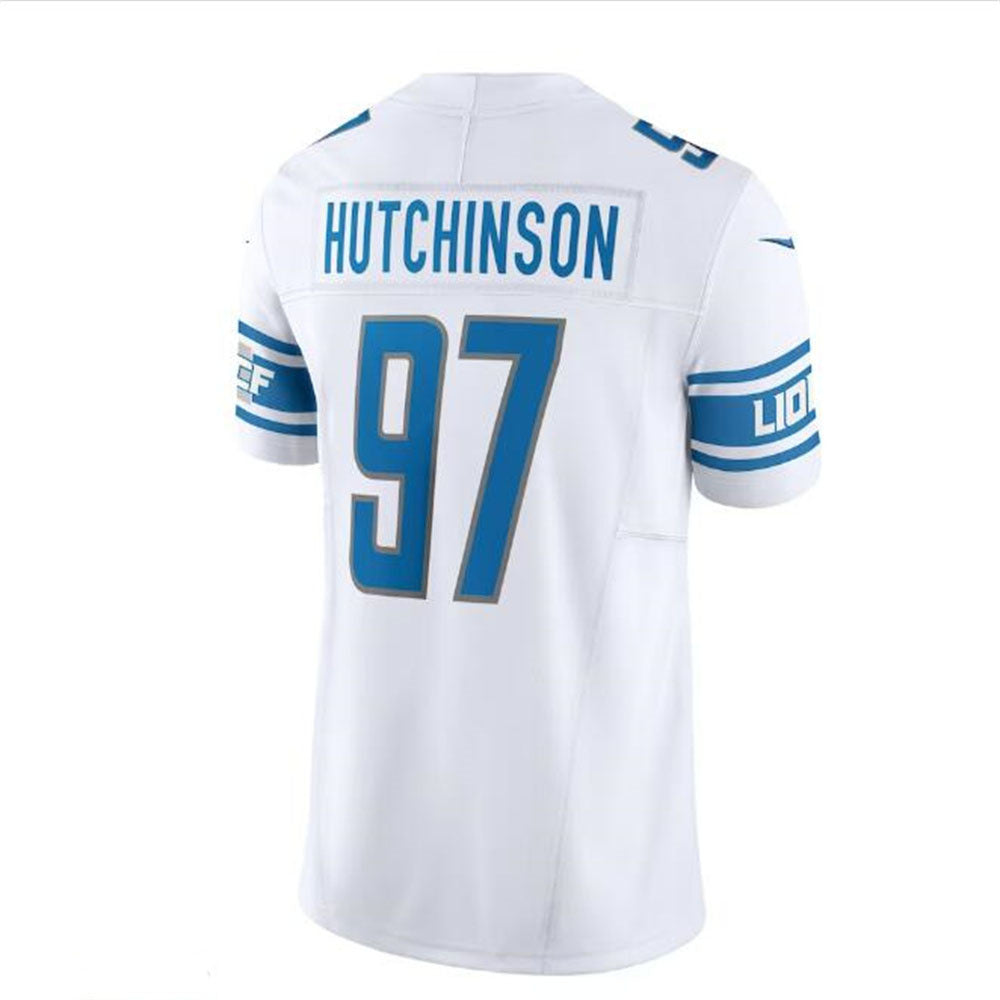 Detroit Lions #97 Aidan Hutchinson Vapor F.U.S.E. Limited Jersey - White Stitched American Football Jerseys