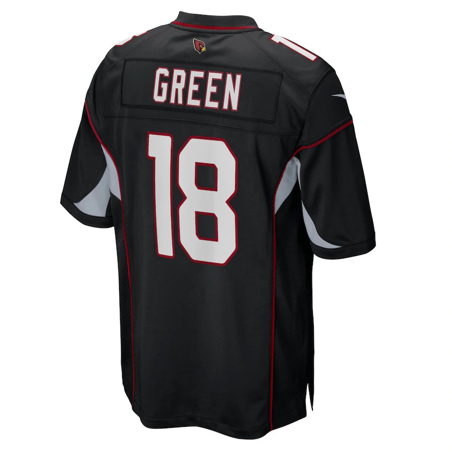 Arizona Cardinal #18 Arizona J. Green Black Game Jersey Stitched American Football Jerseys