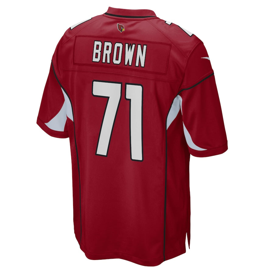 Arizona Cardinal #71 Andrew Brown Cardinal Game Player Jersey Stitched American Football Jerseys