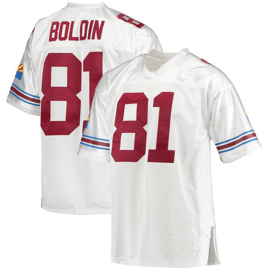 Arizona Cardinal #81 Anquan Boldin Mitchell & Ness White 2003 Authentic Retired Player Jersey Stitched American Football Jerseys