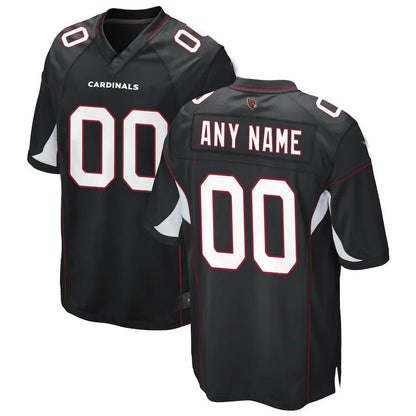 Custom Arizona Cardinal Black Game Jersey Stitched Football Jerseys