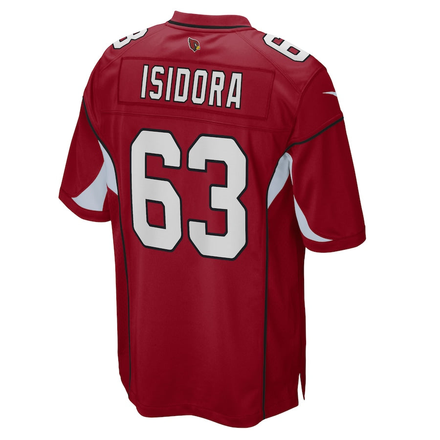 Arizona Cardinals #63 Danny Isidora Cardinal Game Player Jersey Stitched American Football Jerseys