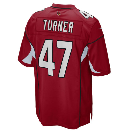 Arizona Cardinals #47 Ezekiel Turner Cardinal Game Jersey Stitched American Football Jerseys