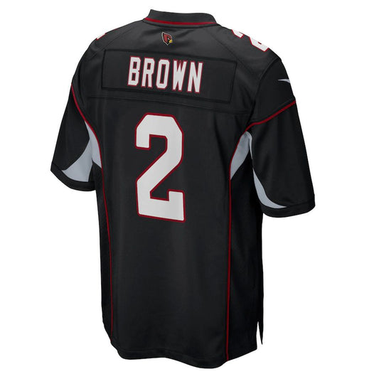 Arizona Cardinal #2 Marquise Brown Black Alternate Game Player Jersey Stitched American Football Jerseys