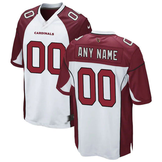 Custom Arizona Cardinals White Game Jersey Stitched Football Jerseys