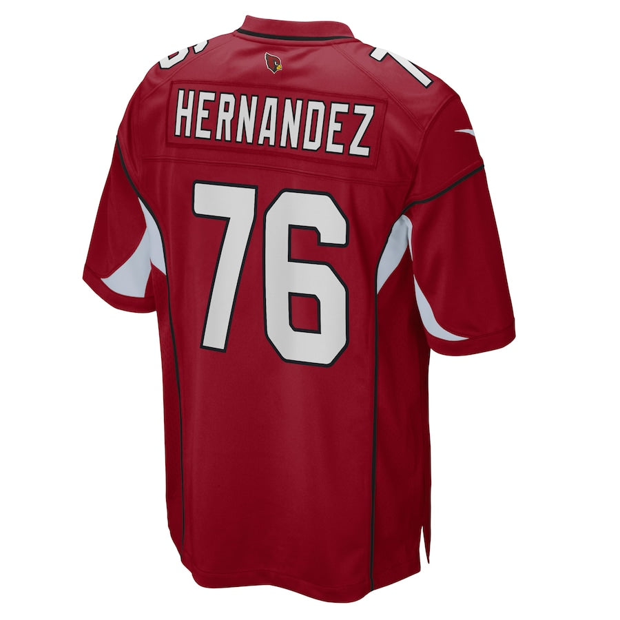 Arizona Cardinal #76 Will Hernandez Cardinal Game Player Jersey Stitched American Football Jerseys