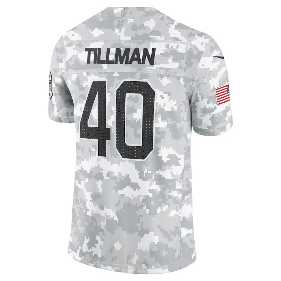 Arizona Cardinals #40 Pat Tillman Arctic Camo 2024 Salute to Service Retired Player Limited Stitched American Football Jerseys