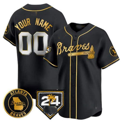 Custom Atlanta Braves 2024 Spring Training Patch Vapor Premier Limited – All Stitched Baseball Jersey