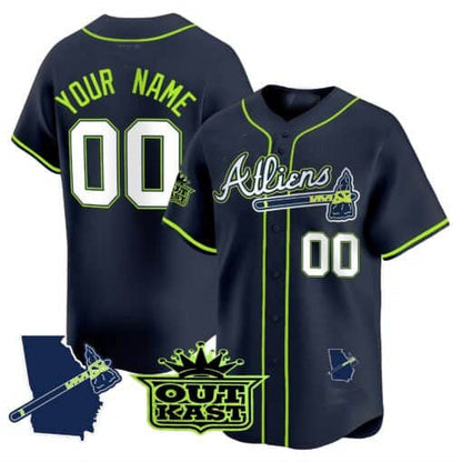 Custom Atlanta Braves Atliens Vapor Premier Limited V2 – All Stitched Baseball Jersey