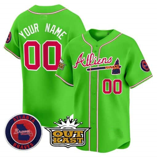 Custom Atlanta Braves Atliens Vapor Premier Limited – All Stitched Baseball Jersey