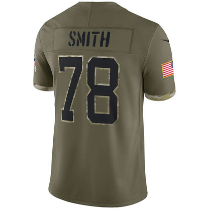 Buffalo  Bills #78 Bruce Smith Olive 2022 Salute To Service Retired Player Limited Jersey Football Stitched American Jerseys