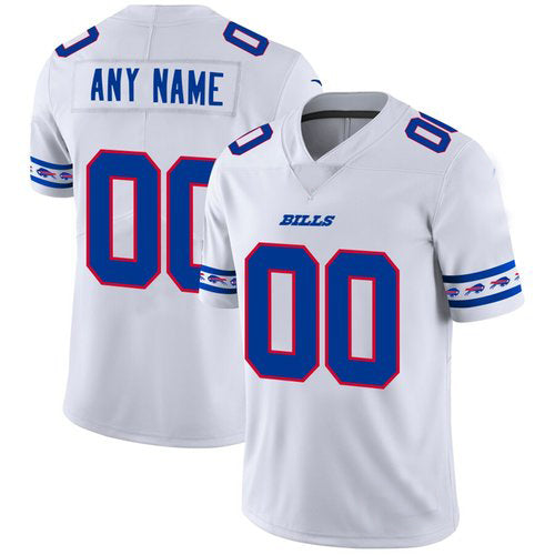 Custom Buffalo  Bills White Team Logo Vapor Limited Jersey Stitched Jersey Football Jerseys