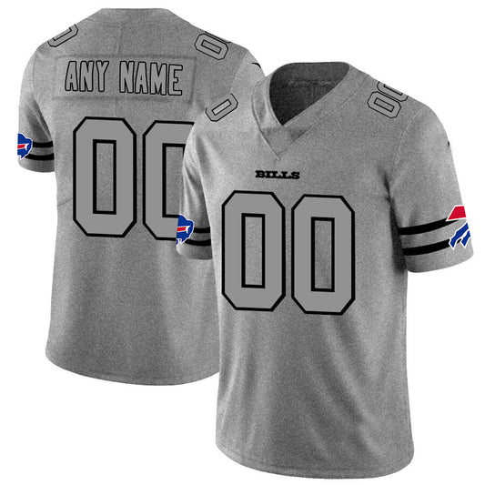 Custom Buffalo  Bills 2019 Gray Gridiron Gray Vapor Untouchable Limited Jersey Stitched Jersey Football Jerseys