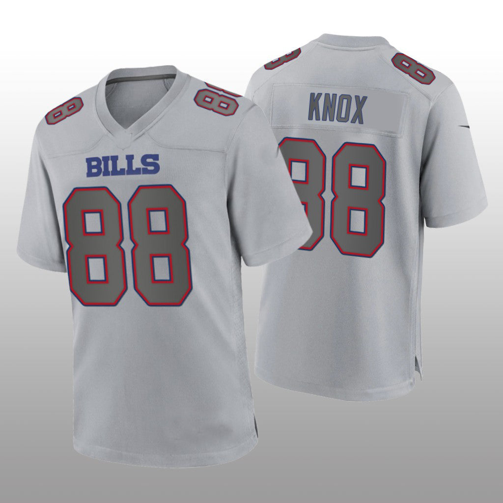 Buffalo  Bills #88 Dawson Knox Gray Atmosphere Game Jersey Stitched American Football Jerseys