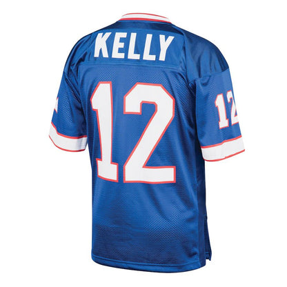 Buffalo  Bills #12 Jim Kelly Mitchell & Ness Royal 1994 Authentic Throwback Retired Player Jersey Football Stitched American Jerseys