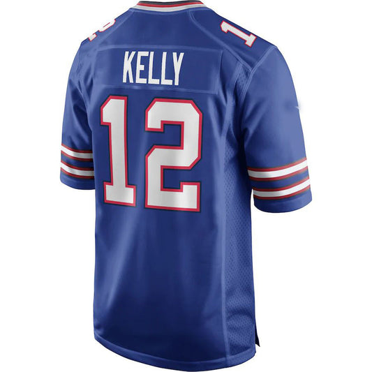 Buffalo  Bills #12 Jim Kelly Royal Game Retired Player Jersey Football Stitched American Jerseys