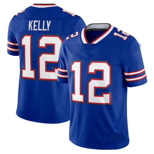 Buffalo  Bills #12 Jim Kelly Mitchell & Ness Royal Big & Tall 1990 Retired Player Replica Jersey Football Stitched American Jerseys