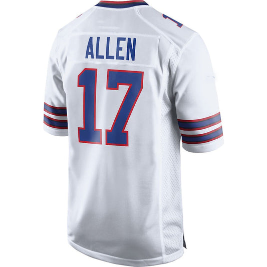 Buffalo  Bills #17 Josh Allen White Game Player Jersey Football Stitched American Jerseys