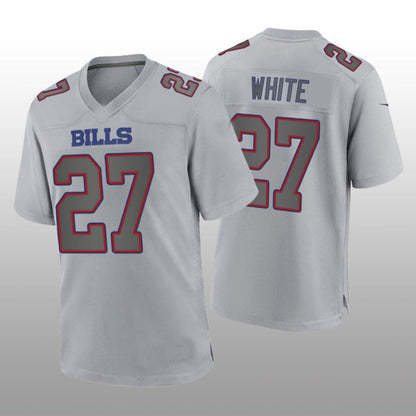 Buffalo  Bills #27 Tre'Davious White Gray Atmosphere Game Jersey Football Stitched American Jerseys