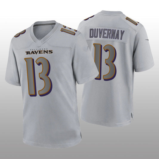 Baltimore Ravens #13 Devin Duvernay Gray Atmosphere Game Jersey Stitched American Football Jerseys