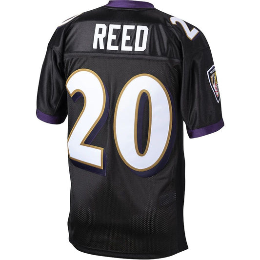 Baltimore Ravens #20 Ed Reed Mitchell & Ness Black 2004 Authentic Throwback Retired Player Jersey Stitched American Football Jerseys