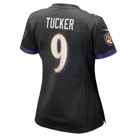 Baltimore Ravens #9 Justin Tucker Black Game Jersey Stitched American Football Jerseys