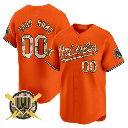 Custom Baltimore Orioles Armed Forces Day Vapor Premier Limited – All Stitched Baseball Jersey