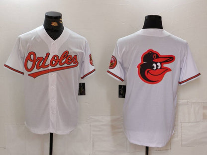 Baltimore Orioles Big Logo White 2024 Home Limited Cool Base Stitched Baseball Jersey