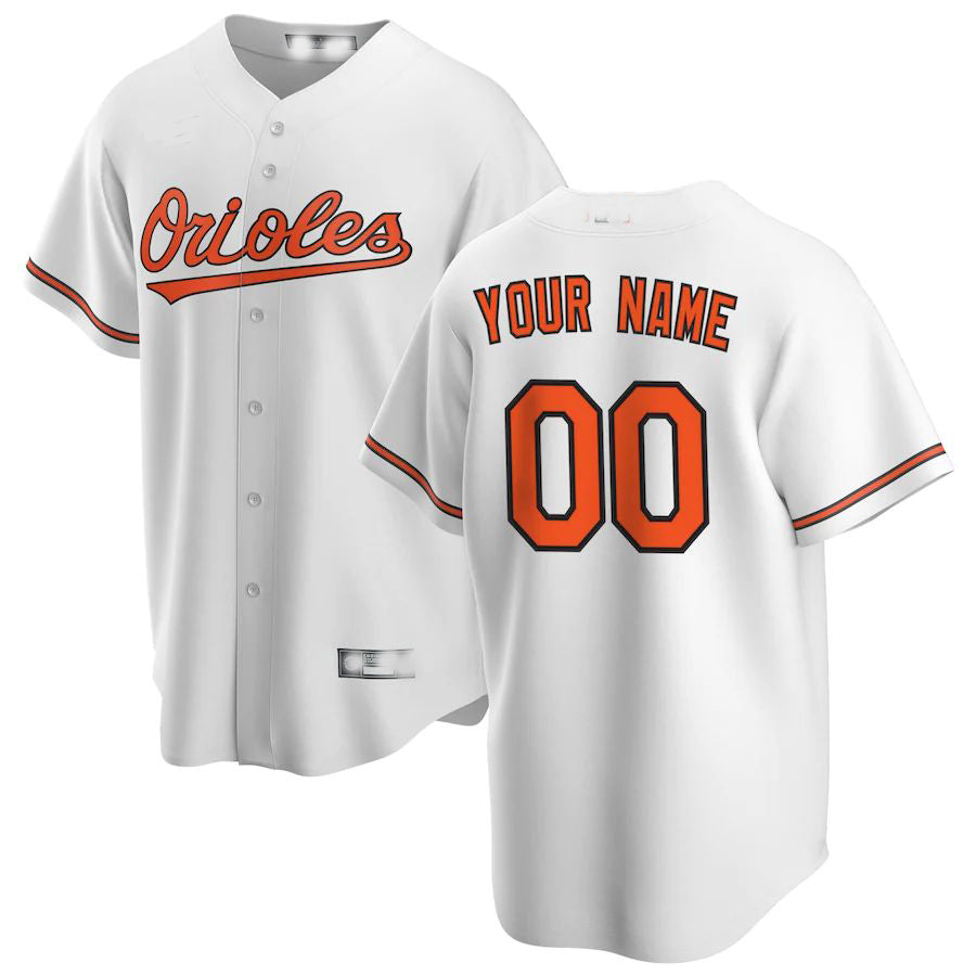 Baseball Jerseys Custom Baltimore Orioles White Home Replica Custom Jersey