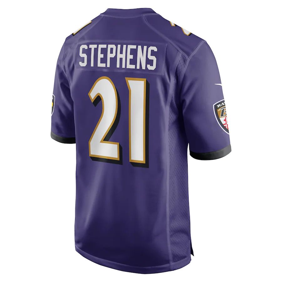 Baltimore Ravens #21 Brandon Stephens Purple Game Jersey Stitched American Football Jerseys