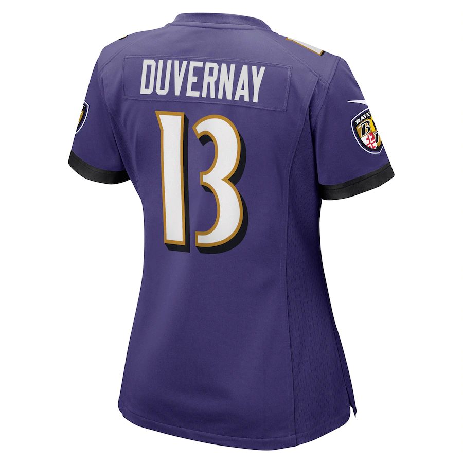 Baltimore Ravens #13 Devin Duvernay Purple Game Jersey Stitched American Football Jerseys