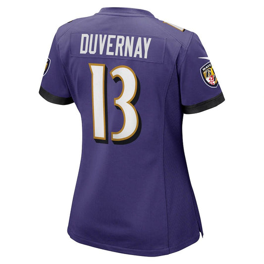 Baltimore Ravens #13 Devin Duvernay Purple Game Jersey Stitched American Football Jerseys