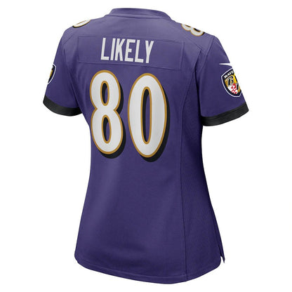 Baltimore Ravens #80 Isaiah Likely Purple Player Game Jersey Stitched American Football Jerseys